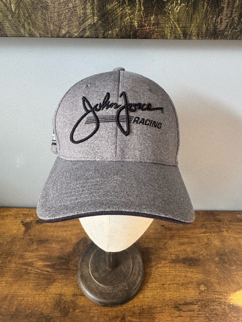 John Force Racing‎ NHRA Mello Yello 16X Champion Gray Hat L XL Stretch Fit
